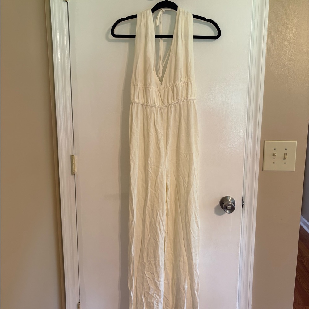 NWT Cream Jumpsuit